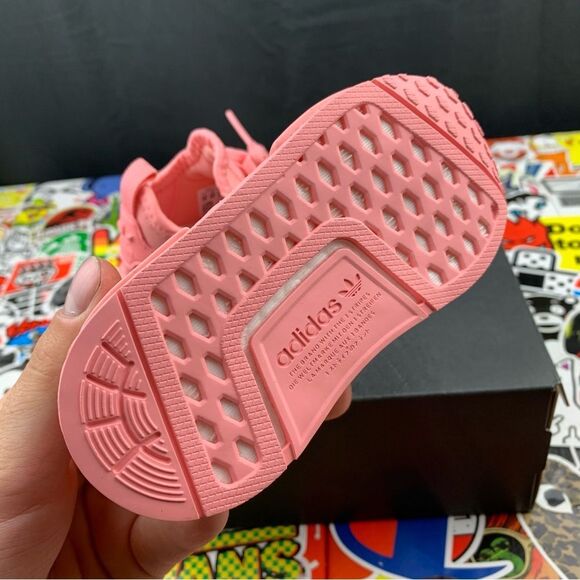 Adidas NMD R1 All Pink Size 5K - Picture 4 of 14